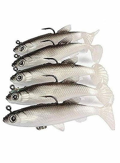 Fishing Lure Set, 5Pcs 8cm Soft Bait Head Sea Fish Lures Tackle Sharp Treble  Hook T Tail Artificial price in Saudi Arabia, Noon Saudi Arabia
