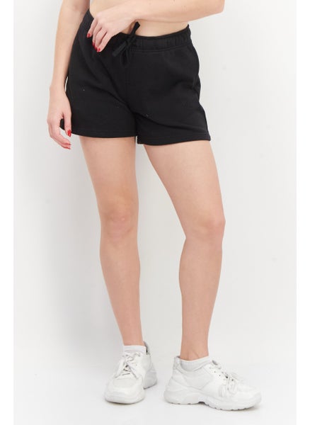 Buy Women Solid Sports Short, Black in UAE