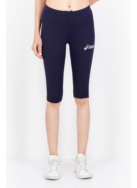 Buy Women Sportswear Fit Training Legging Short, Navy Blue in UAE