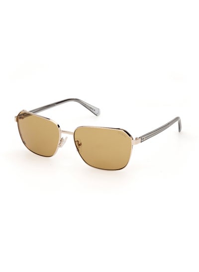 Buy Men's UV Protection Rectangular Shape Metal Sunglasses GU0011732E59 - Lens Size: 59 Mm - Gold in Saudi Arabia