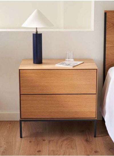 Buy Beige Engineered Wood Nightstands - Size: 60x40x55 By Alhome in Saudi Arabia