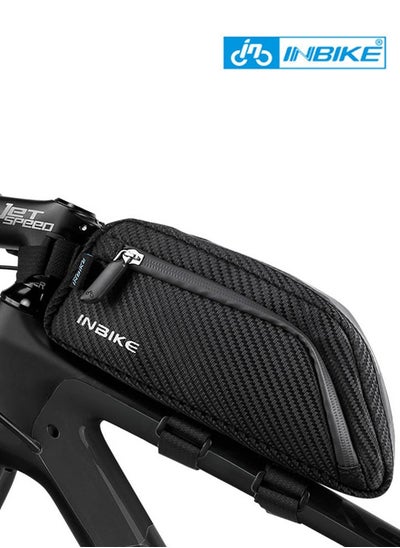 اشتري Front Tube Frame Cycling Bag, Top Tube Bike Bag, Bicycle Front Frame Bag, Waterproof and Stable Bicycle Frame Bag, Professional Cycling Accessories, Black في السعودية