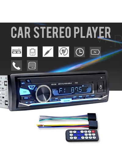 Buy Multimedia Car Dash Board Bluetooth Audio MP3 Player Stereo Support USB, FM, TF, AUX, Micro SD Card with Remote Control in Saudi Arabia