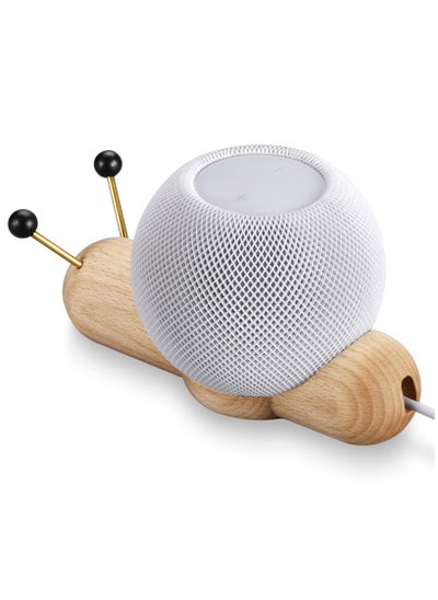 Buy Speaker Stand for Apple Home Pod Mini Speaker, Non-slip Wood Snail Desk Stand Specially Designed for Apple Home Pod Mini, Cute Looking for Home Office Desktop Decoration in UAE