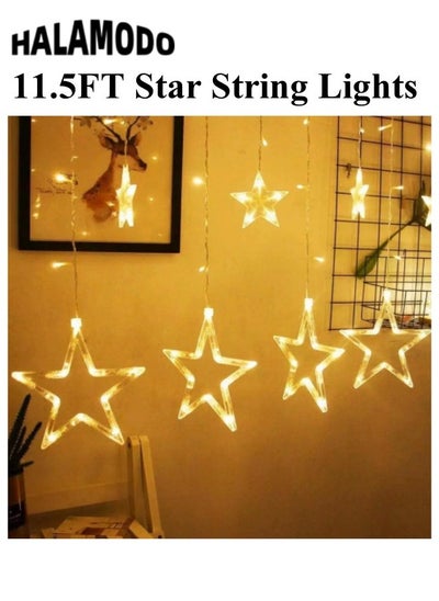 Buy Star String Lights 11.5 ft 12 LED Star Fairy Lights with Timer, 8 Lighting Modes Waterproof Indoor Fairy Lights for Bedroom Party Wedding Garden in Saudi Arabia