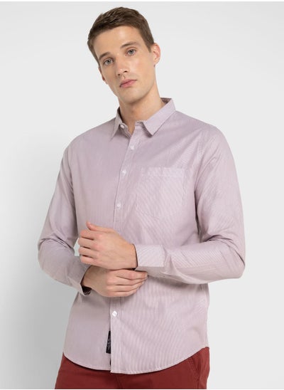 اشتري Classic Slim Fit Pure Cotton Casual Shirt في السعودية