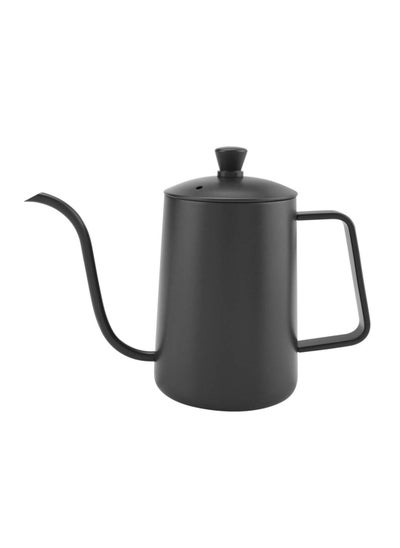 اشتري Stainless Steel Coffee Kettle,600ml Teflon Coating Gooseneck Spout Teapot,Drip Coffee Tea Kettle with Thermometer can Measure Water Milk Bread Temperature for Home Office في الامارات