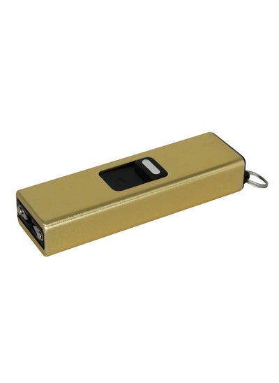 Buy MultiFunctional USB Rechargeable Flashlight, Gold in Saudi Arabia