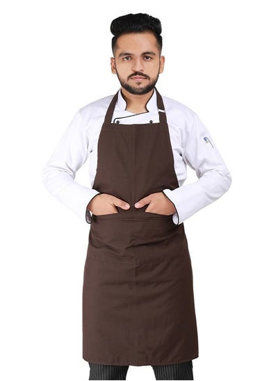 اشتري YANEK Kitchen Apron | Unisex Chef Kitchen Adjustable Bib Apron with Pockets | For Home, Restaurant, Cafe في الامارات