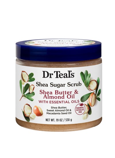 اشتري DR TEAL'S SHEA SUGAR BODY SCRUB SHEA BUTTER & ALMOND OIL 538G في الامارات