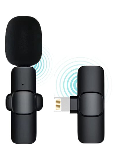 Buy Wireless Lavalier Microphone for iPhone iPad Mini Mic for YouTube Facebook Live Stream Video Recording in UAE