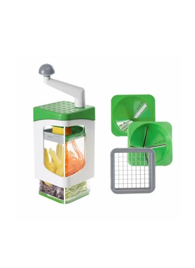 Buy 7 In 1 Nicer Dicer Vegetable Spiral Schenider And Salad Cutter in UAE