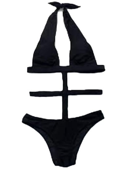 Buy Elegant Women's Two-piece Bikini - Lycra Material - Black in Egypt