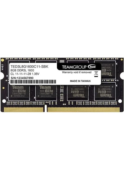 Buy ELITE SO-D3L 8GB 1600 1.35v SODIMM TED3L8G1600C11-S01 in UAE