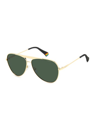 Buy Unisex UV Protection Pilot Sunglasses - Pld 6200/S/X Gold 61 - Lens Size: 61 Mm in Saudi Arabia