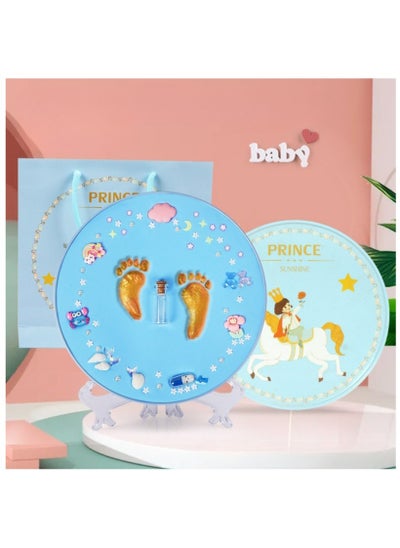 Buy Baby Handprint Footprint Keepsake Kit, Baby Prints Photo Frame for Newborn, Baby Nursery Memory Art Kit Frames, Baby Shower Picture Frames fit for Baby Boy Girl (Blue) in Saudi Arabia