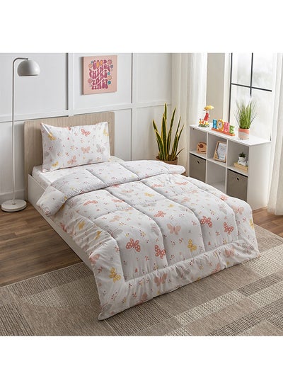 Buy Flutterby Wonderland Kapas 2-Piece Cotton Single Comforter Set 135 x 220 cm in UAE