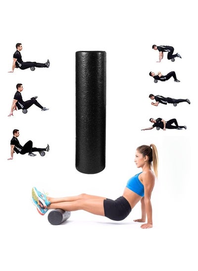 Buy High Density Yoga Foam Roller for Back Legs Exercise, Massage Muscle Recovery and for Pain Relief Great for Fitness Enthusiasts of all Levels 60Cm Perfect for Developing Core and Stamina in Saudi Arabia