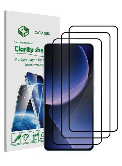 Buy 3 Packs For Xiaomi 13T Pro Screen Protector Tempered Glass with 9H Hardness Anti-Scratch Glass flim Premium HD Clarity in UAE