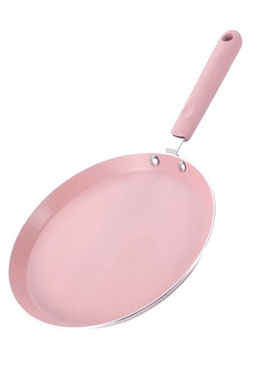 Buy 10 Inch Pan Non-stick Omelette Pan, Steak Pan, Baking Aluminum Frying Pan, Pink in Saudi Arabia