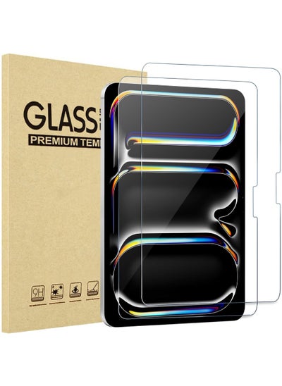 Buy 2Pcs Screen Protector for iPad Pro 11 Inch M4 2024 Tempered Glass Film Guard for A2836 A2837 A3006 in UAE