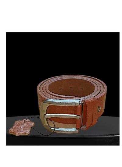 Buy Men's Leather Belt  Elegant Design that Adds a Touch of Elegance to your Look - 115CM in Egypt