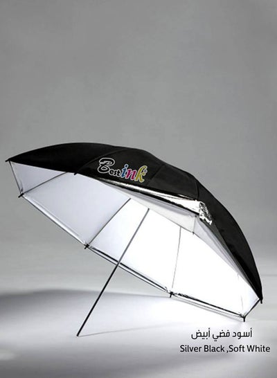 اشتري مظلة عاكسة لضوء الفلاش أسود/فضي في السعودية