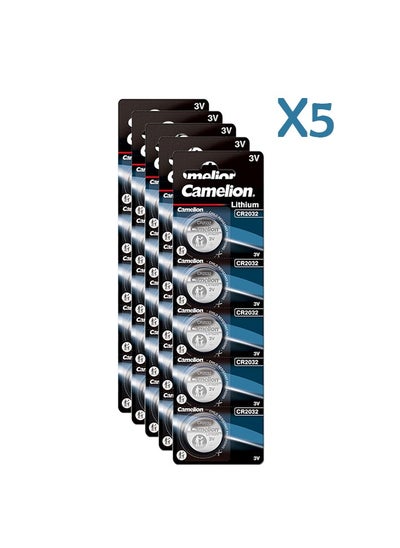 Buy Camelion Cr2032 3 V Lithium-Ion Button Cell Battery 5 Pack X5 in Egypt