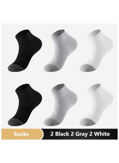 اشتري 6 Pairs Of Boxed Men's Casual Sports Breathable Socks في الامارات