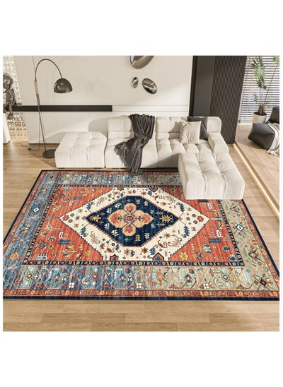 Buy Rug Persian Crystal  Print Living Room rugs Family Bedroom Office Featuring Stain Resistant Easy to clean Floor rugs Large in Saudi Arabia