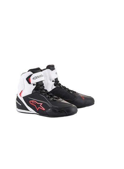 اشتري Alpinestars NC mens Motorcycle Boots FASTER-3 SHOES - BLACK WHITE RED في الامارات