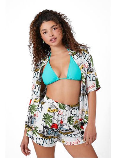 Buy Tropical Beach Graphic Pull-On Shorts in Egypt