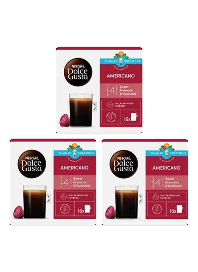 Buy Dolce Gusto Americano 16 Count 10grams pack of 3 in UAE