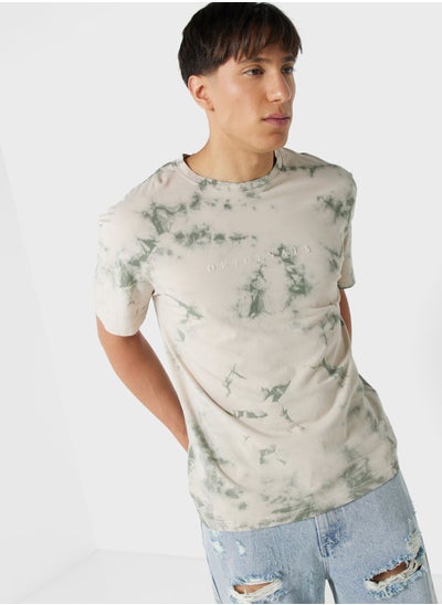 Buy Tie Dye Crew Neck T-Shirt in UAE