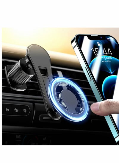 Buy Compatible for MagSafe Car Mount [2022 New Upgrade] Vent 360° Rotation Magnetic Phone Holder Car, Cell iPhone 12 13 14 Pro Max/All Smart Phones(Black) in UAE