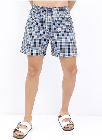 Buy Pack Of 3 - Checked Print Boxers in Saudi Arabia