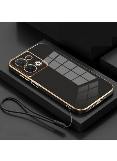 اشتري Mobile Phone Case for Infinix Note 30 5G Electroplated Protective Case Gold-Black في السعودية