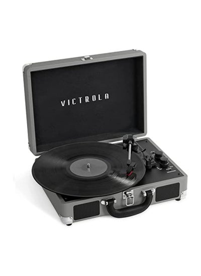 Buy Victrola Journey+ Signature Turntable Record Player Bluetooth Vinyl Streaming 33-1/3, 45 & 78 RPM Suitcase Vinyl Record Player, Bluetooth Connectivity & Built-in Speakers, Stereo RCA Output (Grey) in UAE