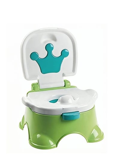 Buy 3-In-1 Royal Baby Potty Step Stool - Green in UAE