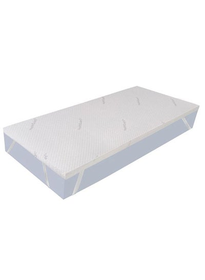 Buy Protection Healthguard Memory Foam Mattress Topper 90x200x4cm-white in UAE