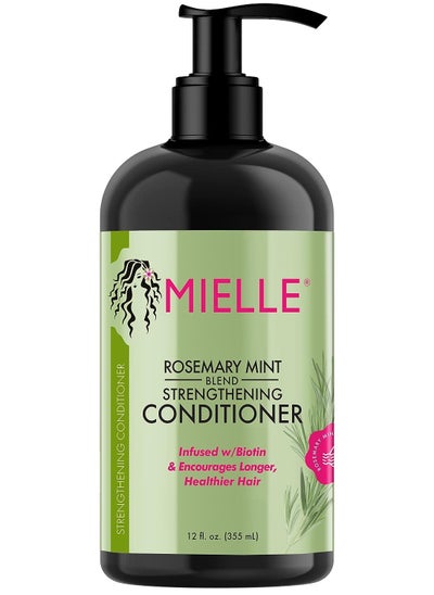 اشتري Mielle Organics Rosemary Mint Strengthening Conditioner Infused with Biotin Helps Strengthen Weak and Brittle Hair 355 ml / 12 Oz في الامارات