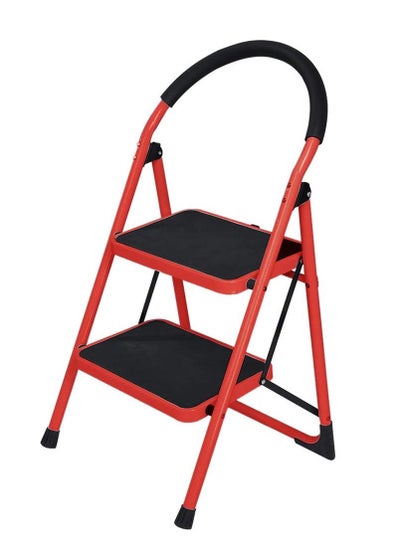 اشتري Folding Step Stool, 2 Step Ladder Folding Step Stool Steel Ladder في الامارات