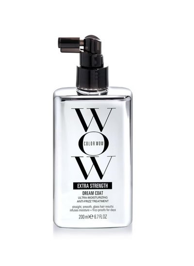 اشتري COLOR WOW Extra Strength Dream Coat، علاج قوي ومرطب للغاية ومضاد للرطوبة للشعر المعرض للتجعد الشديد؛ تسريحات زجاجية ناعمة ومستقيمة ومقاومة للتجعد لمدة تصل إلى 3-4 غسلات في الامارات