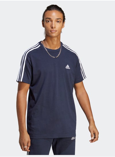 اشتري Essentials Single Jersey 3-Stripes T-Shirt في مصر