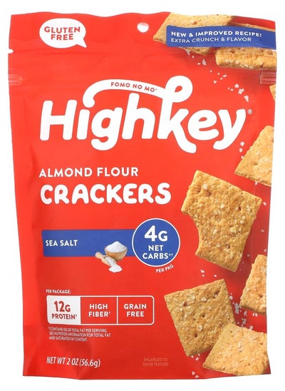 Buy Almond Flour Crackers Sea Salt 2 oz (56.6 g) in UAE