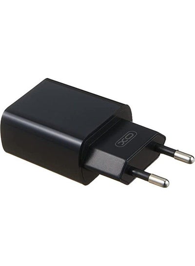 Buy XO L71 EU Dual USB charger With Micro Cable 2.4A - Black in Egypt