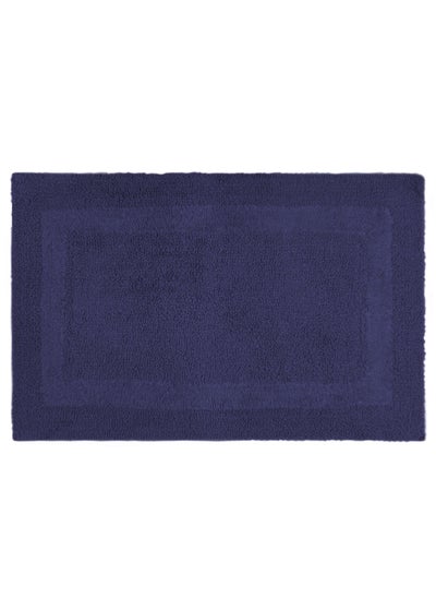 Buy Raymond Home Single  Bath Mat - Luxurious, Ultra-Absorbent Bathroom Mat with Non-Slip Backing Color Cobalt - (40 * 60 CM) in UAE