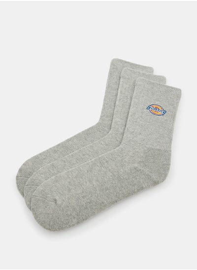 Buy Unisex Logo Crew Socks (Pack of 3) in UAE