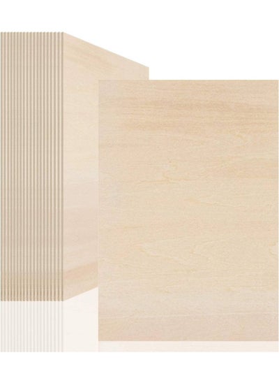 Buy 20 Pcs Plywood Board Sheets Thin Basswood Sheets Unfinished Wooden Sheets Wood Sheets for DIY Crafts House Plate Model 200 x 100 x 2mm in UAE