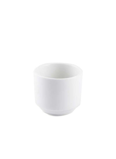 Buy Ivory Porcelain Large Egg Cup 5.5x6 cm in UAE